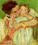 Mary Cassatt moder och barn oil